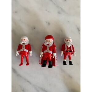 Vintage Playmobil 1986 & 2000 Santa Claus Figurines